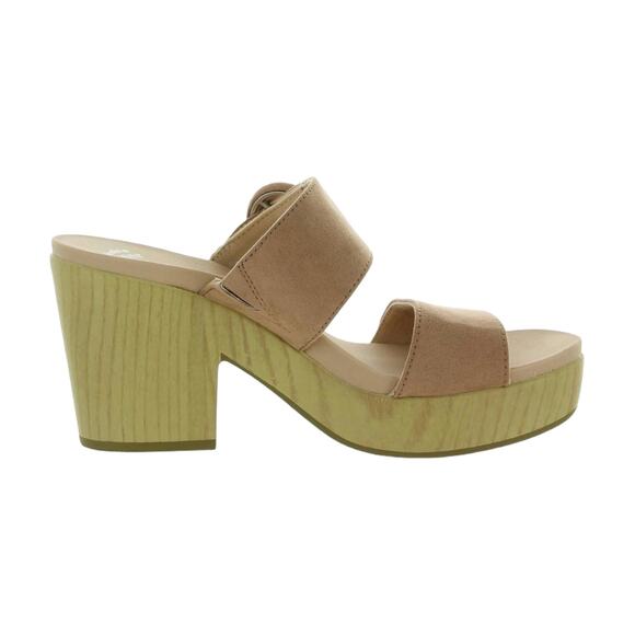 Dr. Scholl's Women's Bayside Block Heeled Sandals Tan Size 9 1/2 - Picture 2 of 3